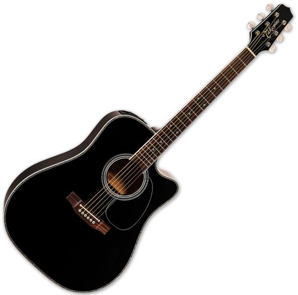 Takamine EF341DX Japan - black Folk guitar