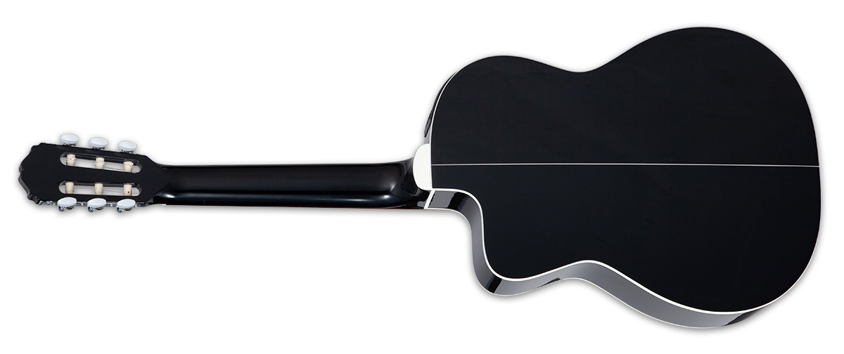 Takamine Gc2ceblk Cw Electro Epicea Sapelle Lau - Black - Guitare Classique Format 4/4 - Variation 1