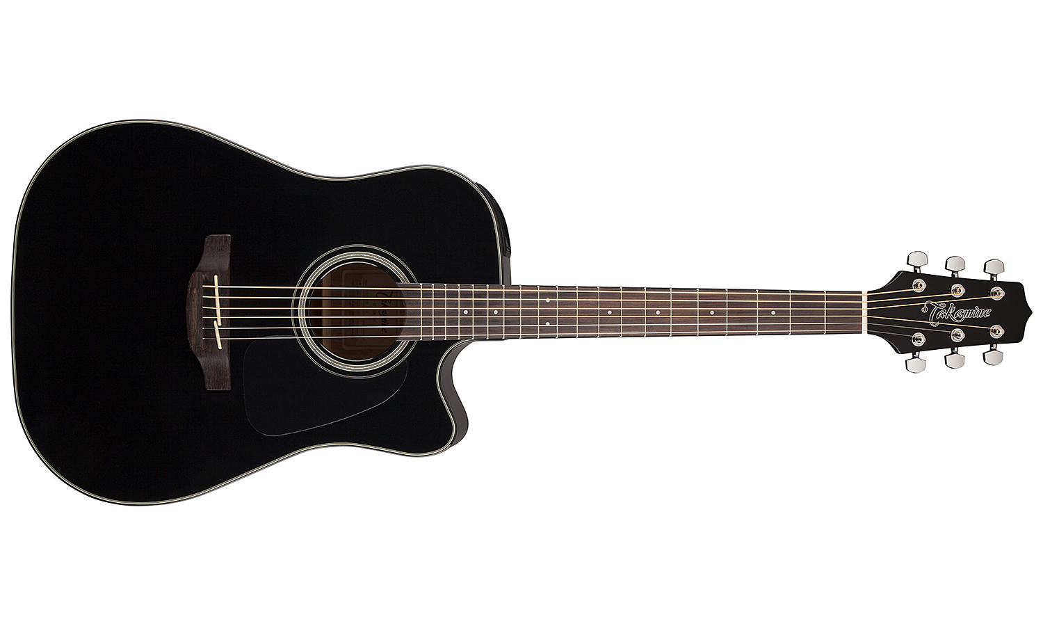 Takamine Gd30ce-blk Dreadnought Cw Epicea Acajou - Black - Guitare Electro Acoustique - Variation 1