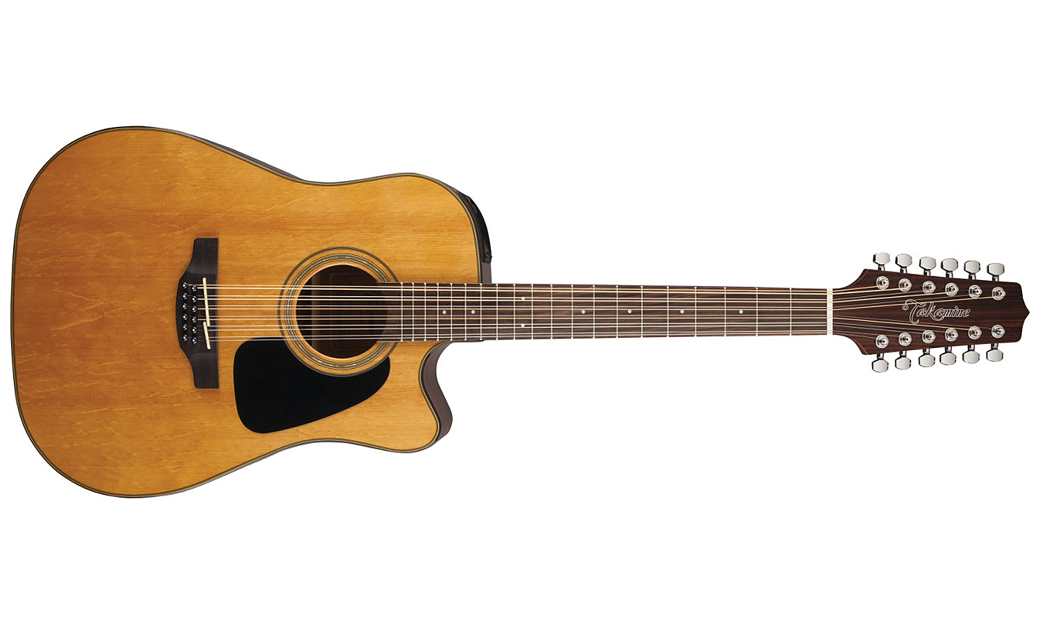 Takamine Gd30ce12 Nat Dreadnought Cw 12-cordes Epicea Acajou - Natural Gloss - Guitare Electro Acoustique - Variation 1