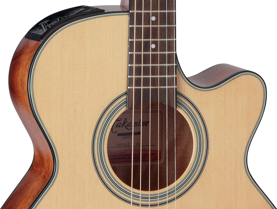 Takamine Gf15ce Nat Fxc Concert Cw Epicea Acajou Rw Tp-4t - Natural Gloss - Guitare Electro Acoustique - Variation 2