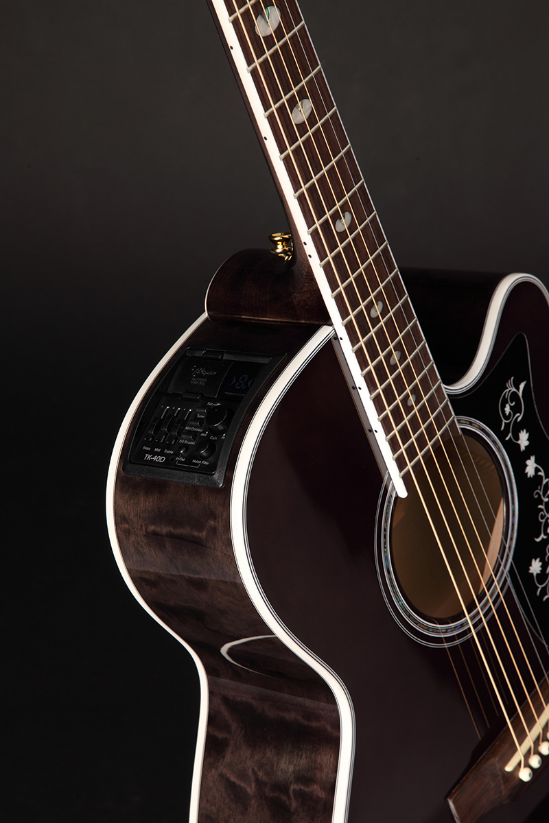 Takamine Gn75ce-tbk Nex Mini-jumbo Cw Epicea Erable - Transparent Black - Guitare Electro Acoustique - Variation 3
