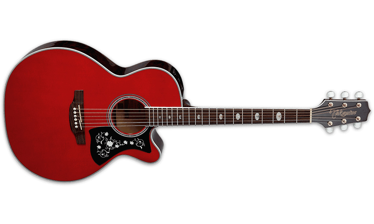 Takamine Gn75ce-wr Nex Mini-jumbo Cw Epicea Erable - Wine Red - Guitare Electro Acoustique - Variation 1