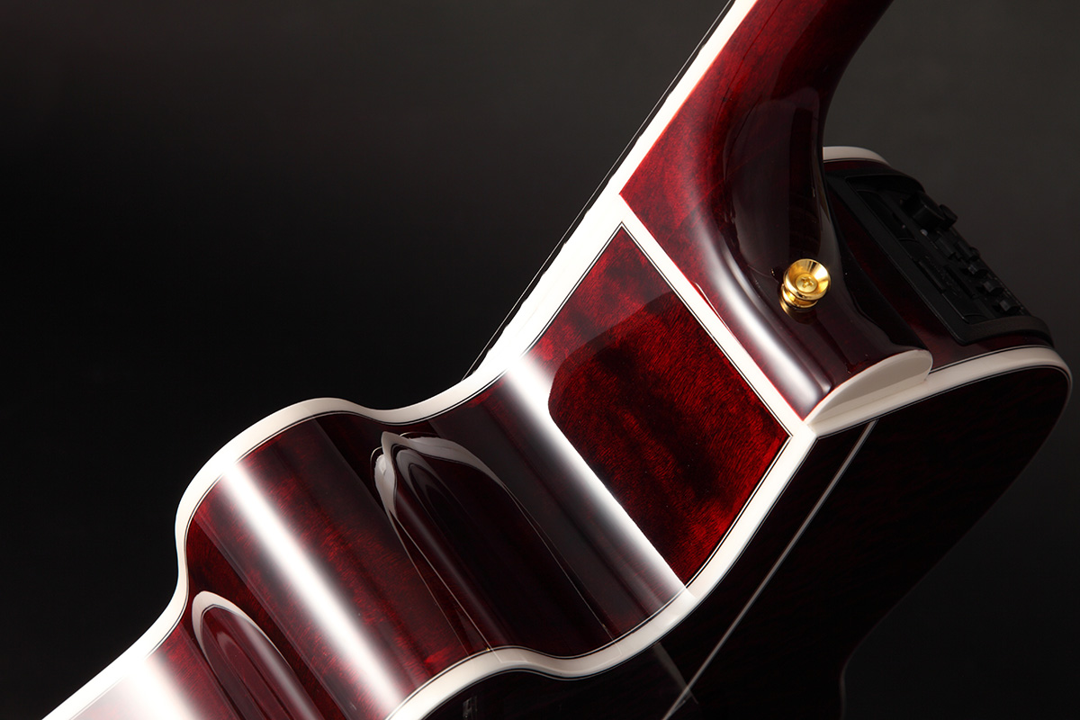 Takamine Gn75ce-wr Nex Mini-jumbo Cw Epicea Erable - Wine Red - Guitare Electro Acoustique - Variation 5