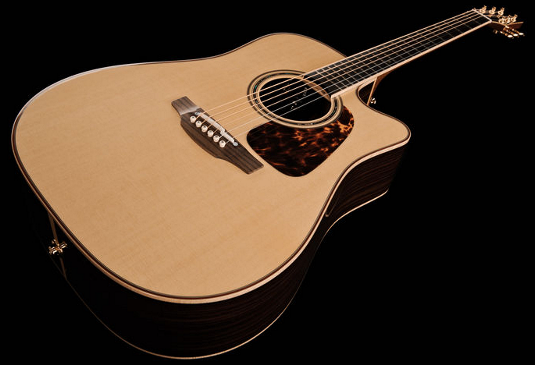 Takamine P7dc Pro Japan Dreadnought Cw Epicea Palissandre Ctp-3 - Natural - Guitare Electro Acoustique - Variation 1