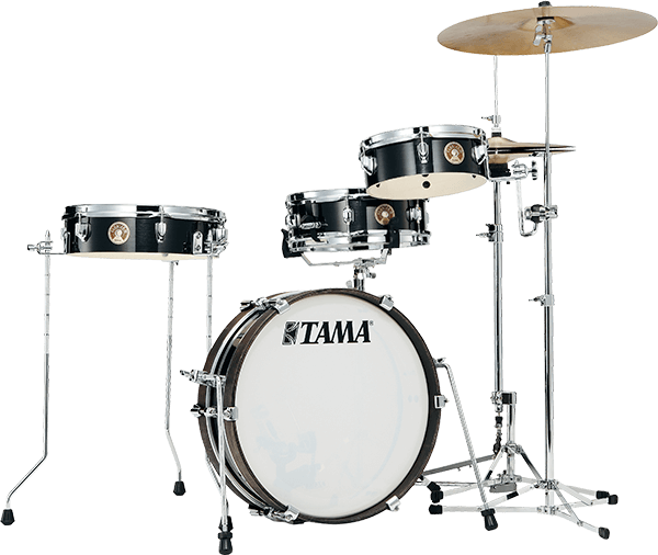 Tama Club-jam Pancake - 4 FÛts - Hairline Black - Batterie Acoustique Standard - Main picture