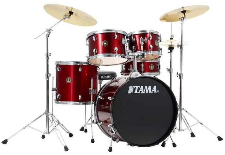 Batterie acoustique fusion Tama Rythm Mate Fusion 22 - 5 fûts - Wine red