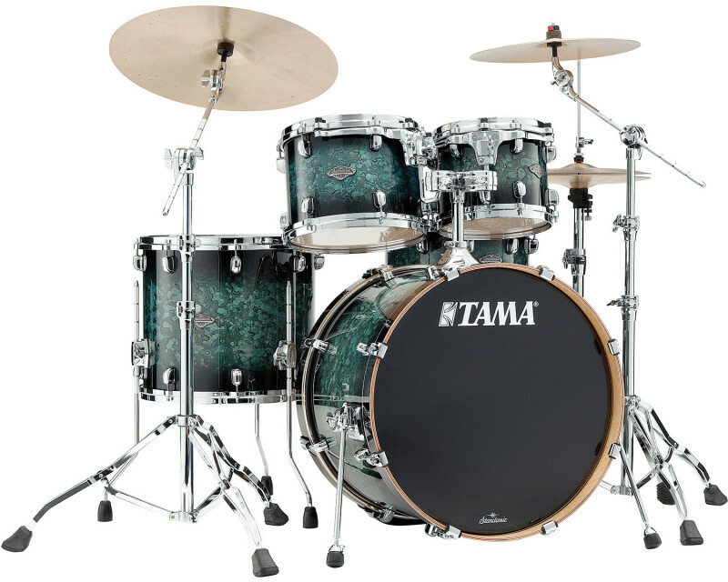 Tama Starclassic Performer 22 4 Futs - 4 FÛts - Molten Steel Blue Burst - Batterie Acoustique Rock - Main picture