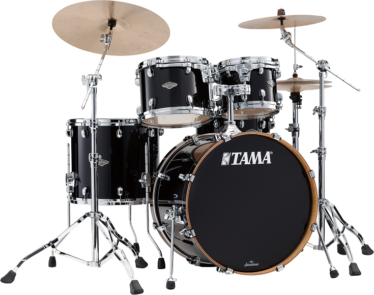 Tama Tam Sc Performer 4pc Shell Kit - Piano Black - Batterie Acoustique Rock - Main picture