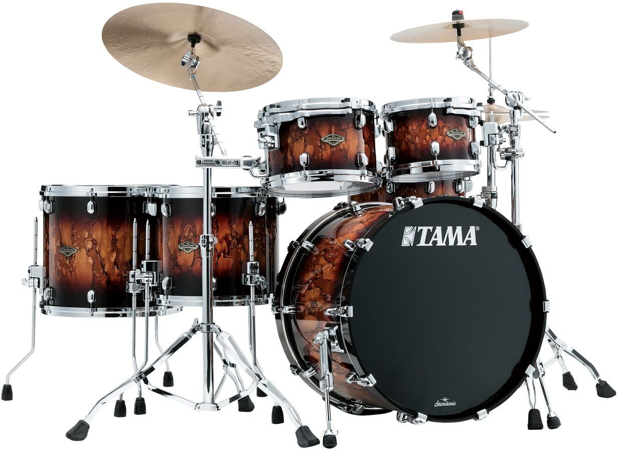 Tama Wbs52rzs-mbr Starclassic Walnut Birch 22 - 5 FÛts - Molten Brown Burst - Batterie Acoustique Standard - Main picture