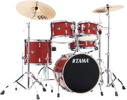 Batterie acoustique standard Tama Imperialstar 18'' - 5 fûts - Burn red mist