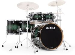 Batterie acoustique standard Tama Starclassic Performer 22 - 5 fûts - Molten steel blue burst