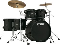 Batterie acoustique rock Tama Starclassic Performer Limited Ed. Blacked Out Black - 5 fûts - Fat black