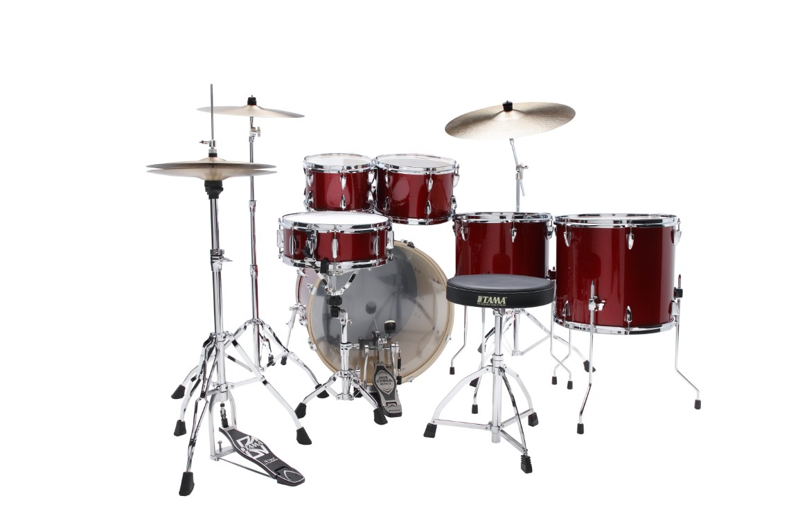 Tama Imperialstar 22'' - 6 FÛts Et + - Burnt Red Mist - Batterie Acoustique Rock - Variation 5