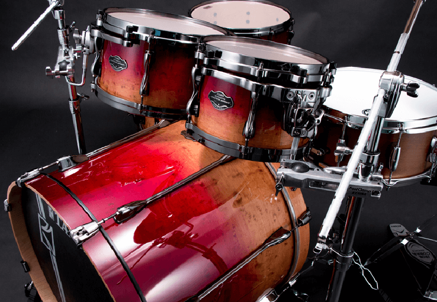 Tama Superstar Hyper-drive Limited Edition Ml52hlzbsg-fbf - Figured Ruby Fade - Batterie Acoustique Standard - Variation 2