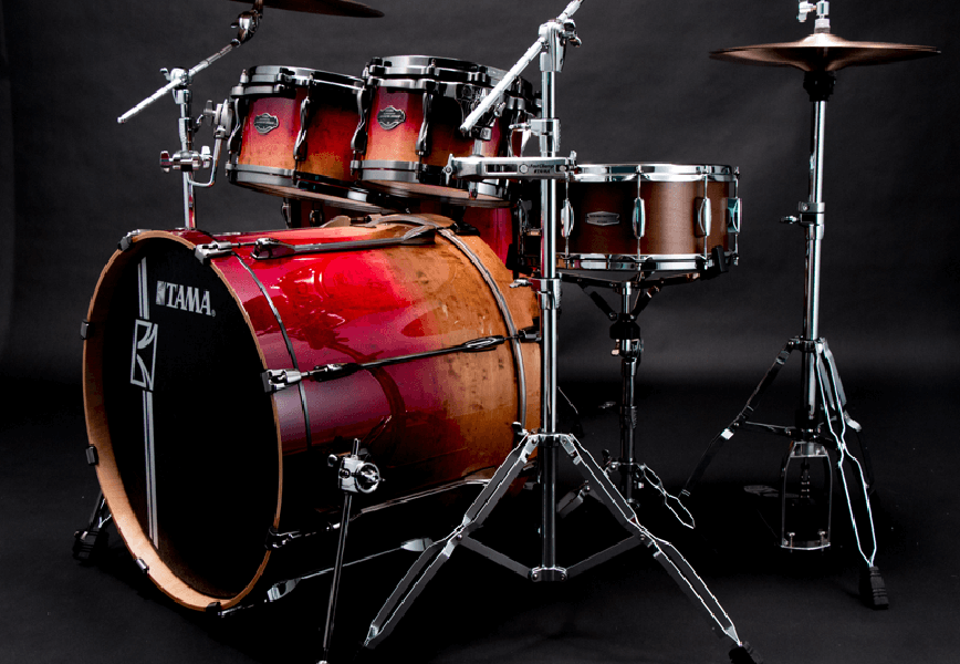 Tama Superstar Hyper-drive Limited Edition Ml52hlzbsg-fbf - Figured Ruby Fade - Batterie Acoustique Standard - Variation 3