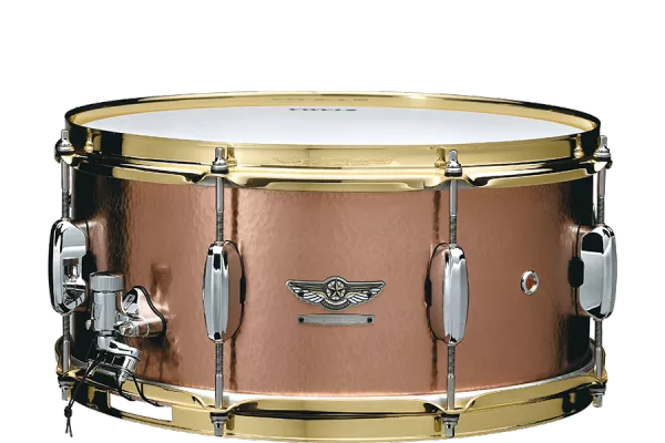 Caisse claire Tama STAR RESERVE HAND HAMMERED BRASS 5.5X14 SNARE DRUM - Gold