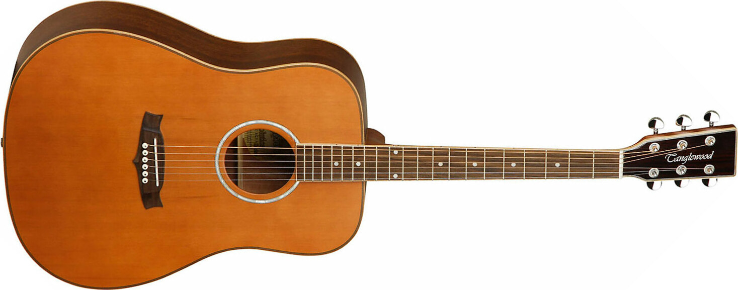 Tanglewood Tw28 Csn Evolution Dreadnought Cedre Acajou - Natural - Guitare Acoustique - Main picture