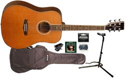 Pack guitare acoustique Tanglewood TW28CSN Pack - Natural satin