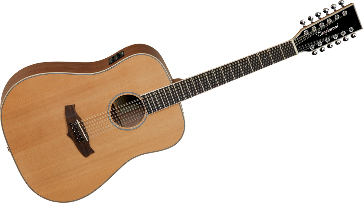 Tanglewood Tw28/12 Cln E Evolution V Dreadnought 12c Cedre Acajou - Naturel Satin - Guitare Acoustique - Variation 3