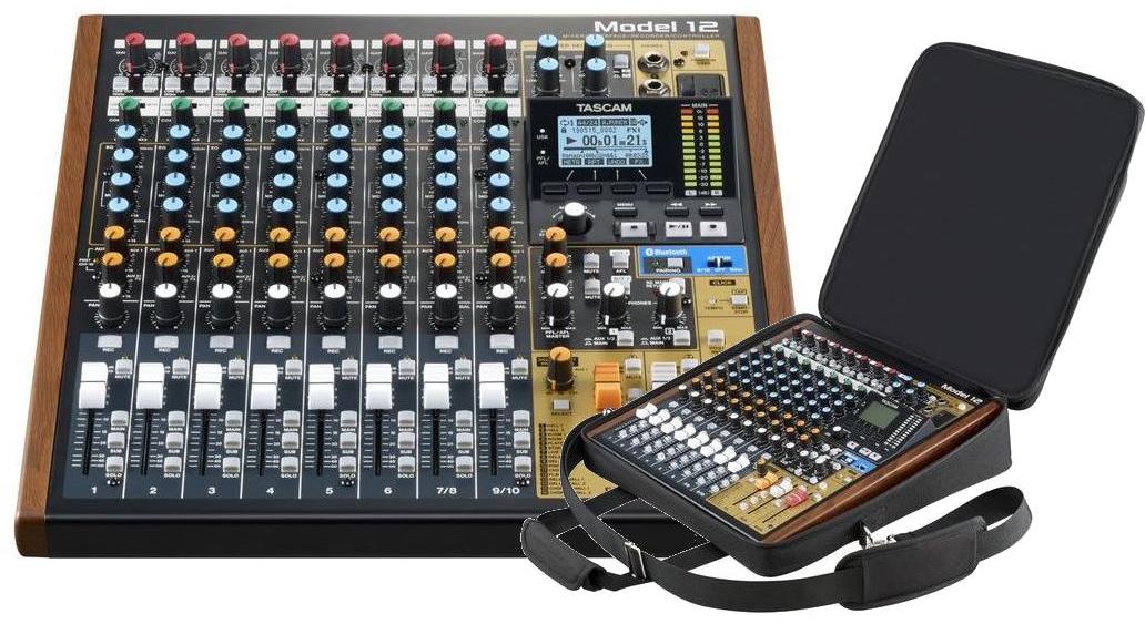 Table de mixage analogique Tascam MODEL 12 + Housse CS-MODEL12