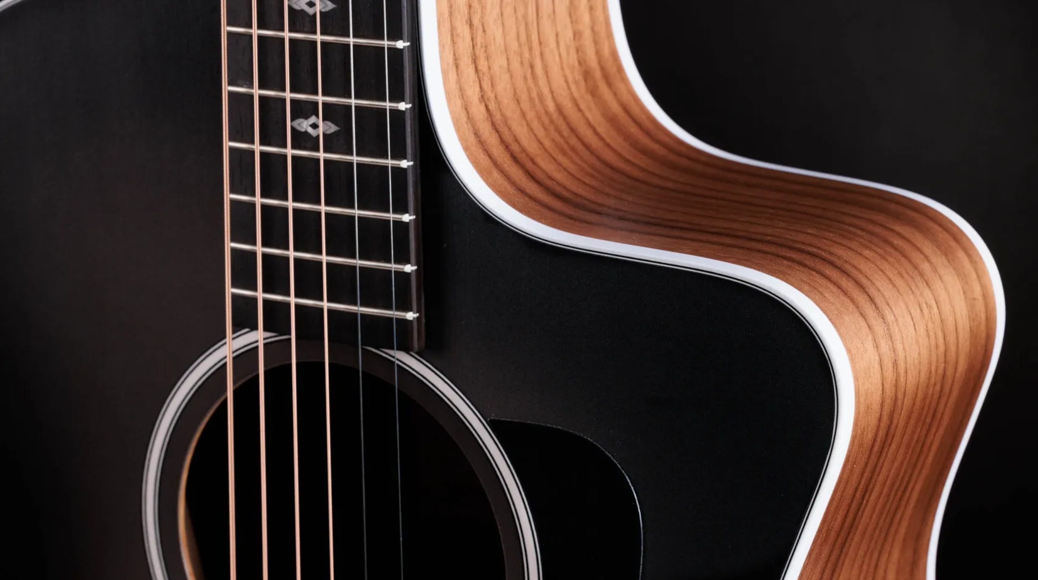 Taylor 214ce Sunset Blvd Mex Grand Auditorium Cw Epicea Noyer Eb Es2 - Eclipse Burst - Guitare Folk - Variation 2