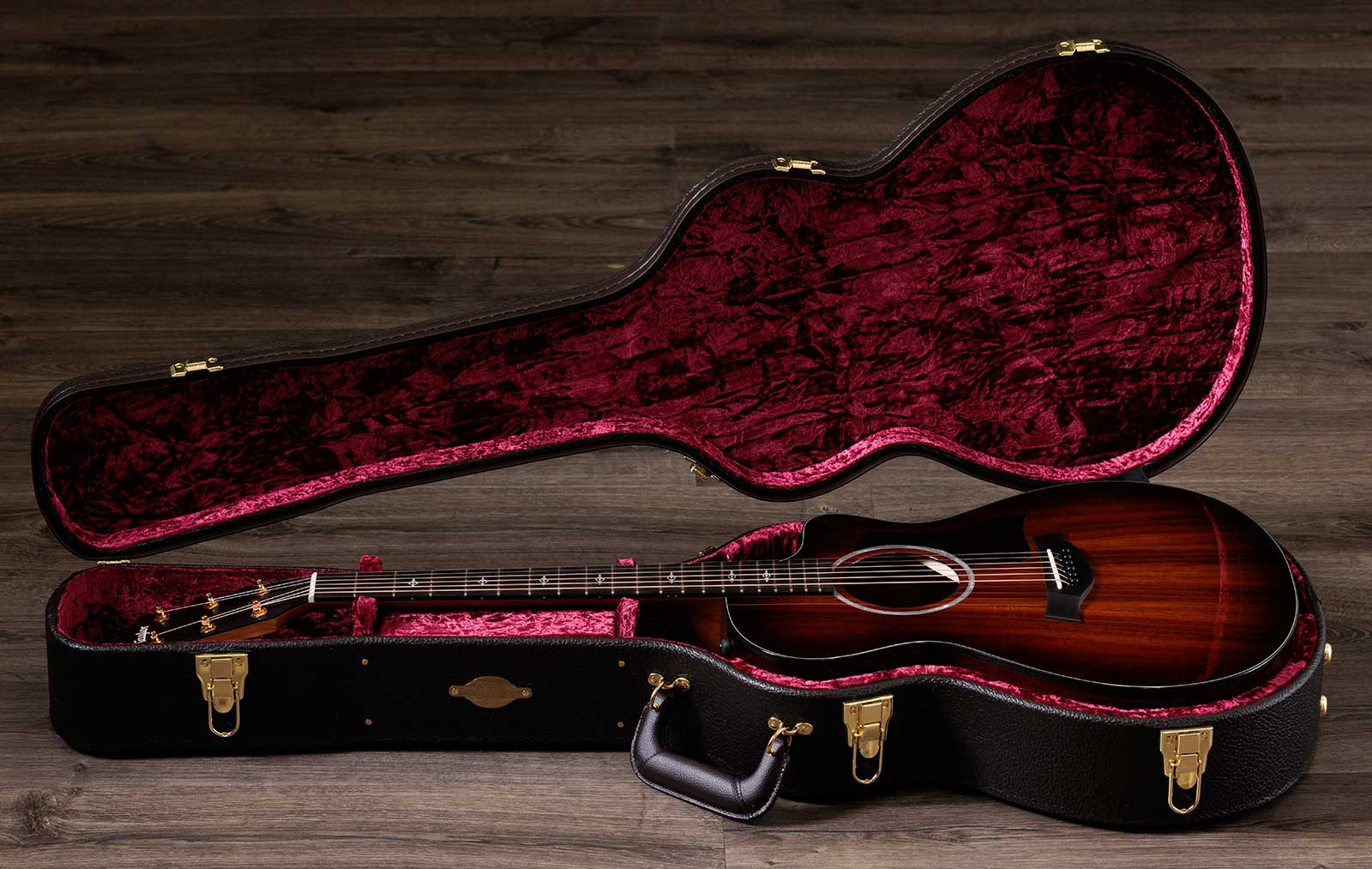 Taylor 222ce-k Dlx 2024 Grand Concert Cw Tout Koa Eb Es2 - Shaded Edgeburst - Guitare Folk - Variation 5