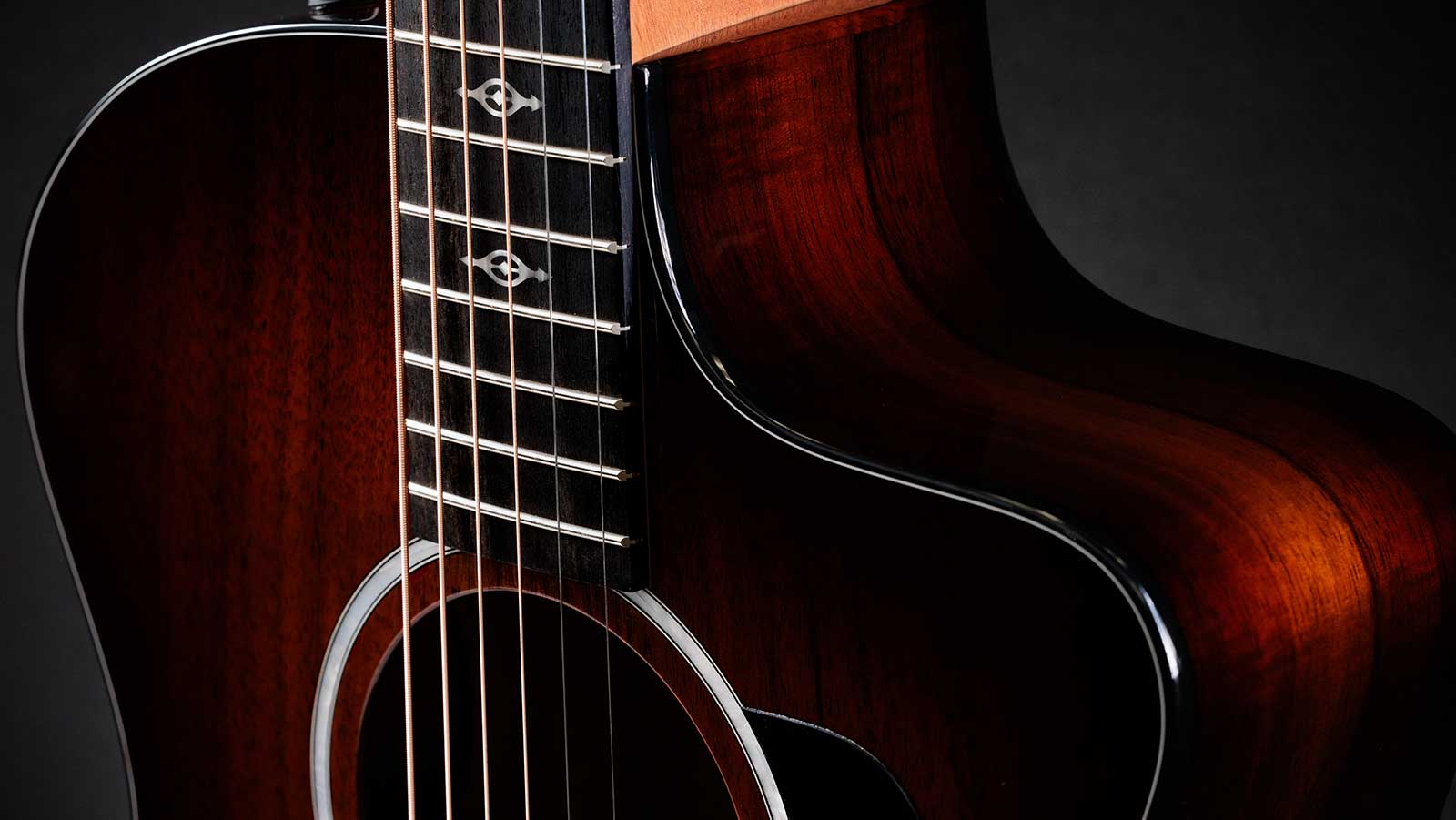 Taylor 224ce-k Dlx Grand Auditorium Cw Tout Koa Es2 - Shaded Edgeburst - Guitare Folk - Variation 2