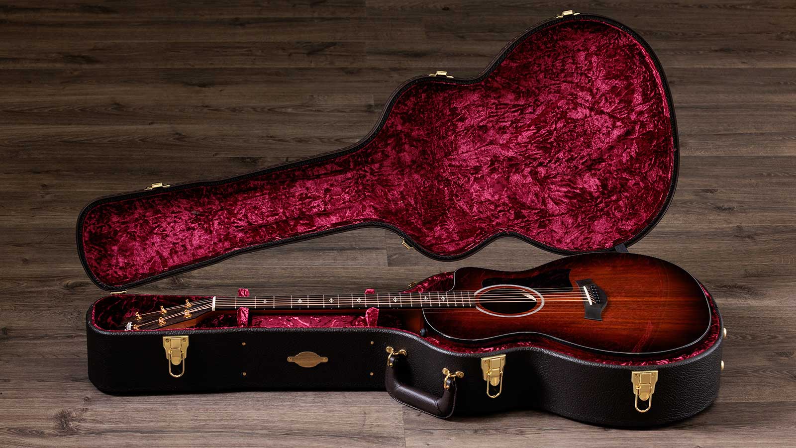 Taylor 224ce-k Dlx Grand Auditorium Cw Tout Koa Es2 - Shaded Edgeburst - Guitare Folk - Variation 5