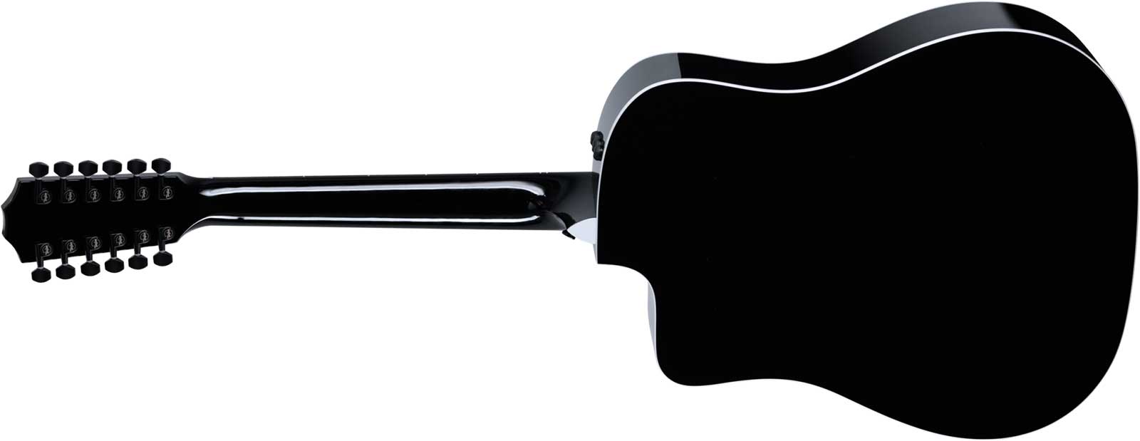 Taylor 250ce-blk Plus Dreadnought Cw 12c Epicea Erable Eb Es2 - Black - Guitare Folk - Variation 1