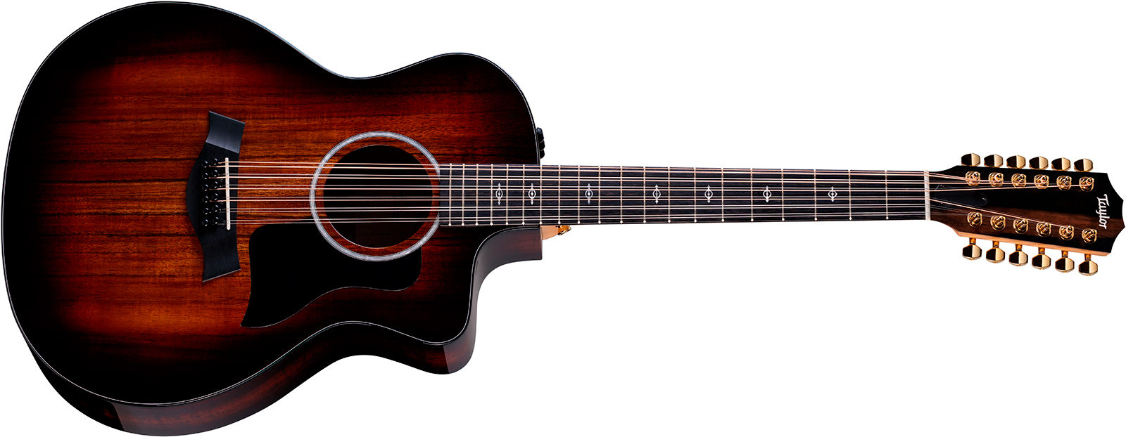 Taylor 264ce-k Dlx Grand Auditorium Cw 12c Tout Koa Eb Es2 - Shaded Edge Burst - Guitare Folk - Variation 1