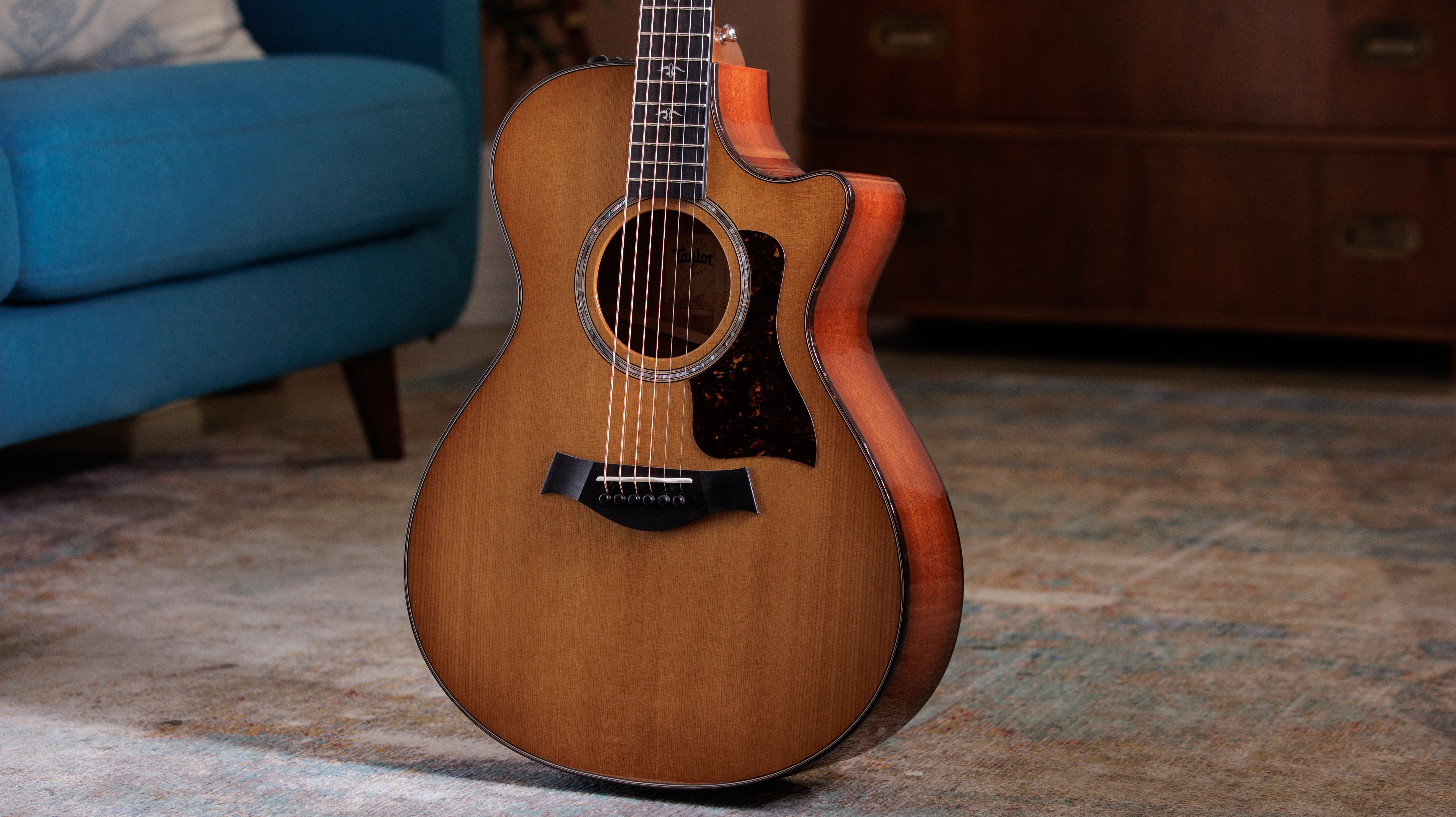 Taylor 512ce V-class Grand Concert Cw Epicea Red Urban Ironbark Eb Es2 - Natural - Guitare Electro Acoustique - Variation 2