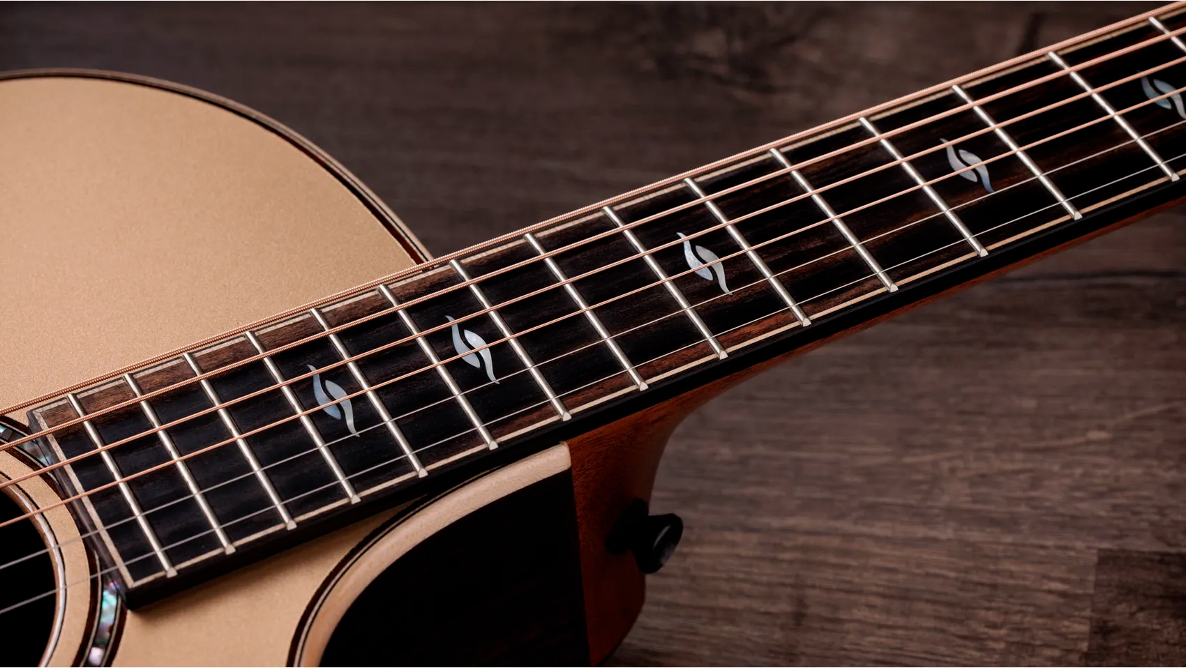 Taylor 814ce Ltd Casablanca Beige Top - Casablanca Beige Metallic - Guitare Folk - Variation 4