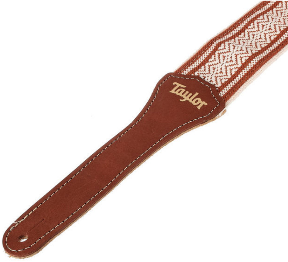 Taylor Academy Strap Wht-brn Jacquard Cotton 2 Inches - Sangle Courroie - Variation 2