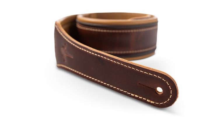 Taylor Ascension Strap Cordovan Leather 3.0 Inches Cordovan Black Butterscotch - Sangle Courroie - Variation 4