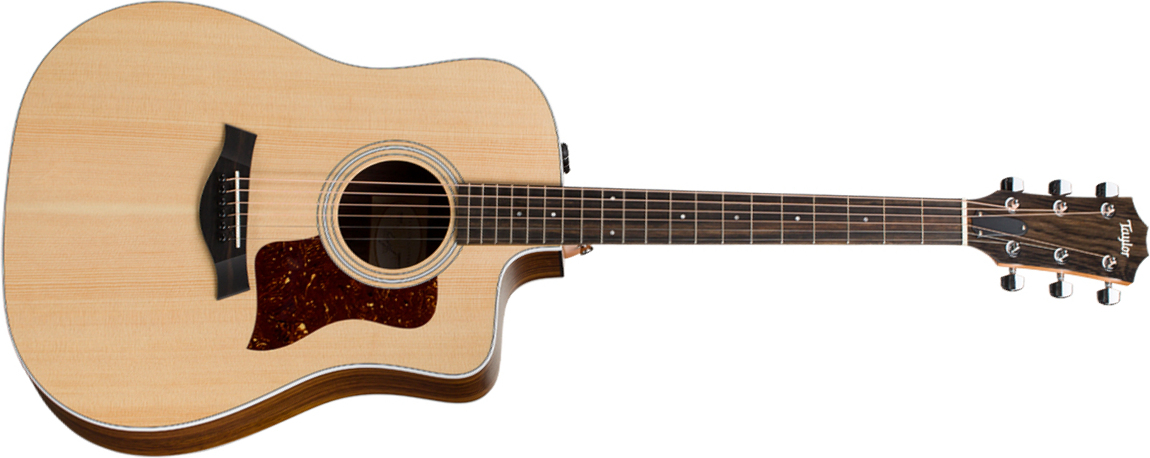 Taylor 210ce 2020 Dreadnought Cw Epicea Palissandre Eb Es2 - Natural Satin - Guitare Electro Acoustique - Main picture