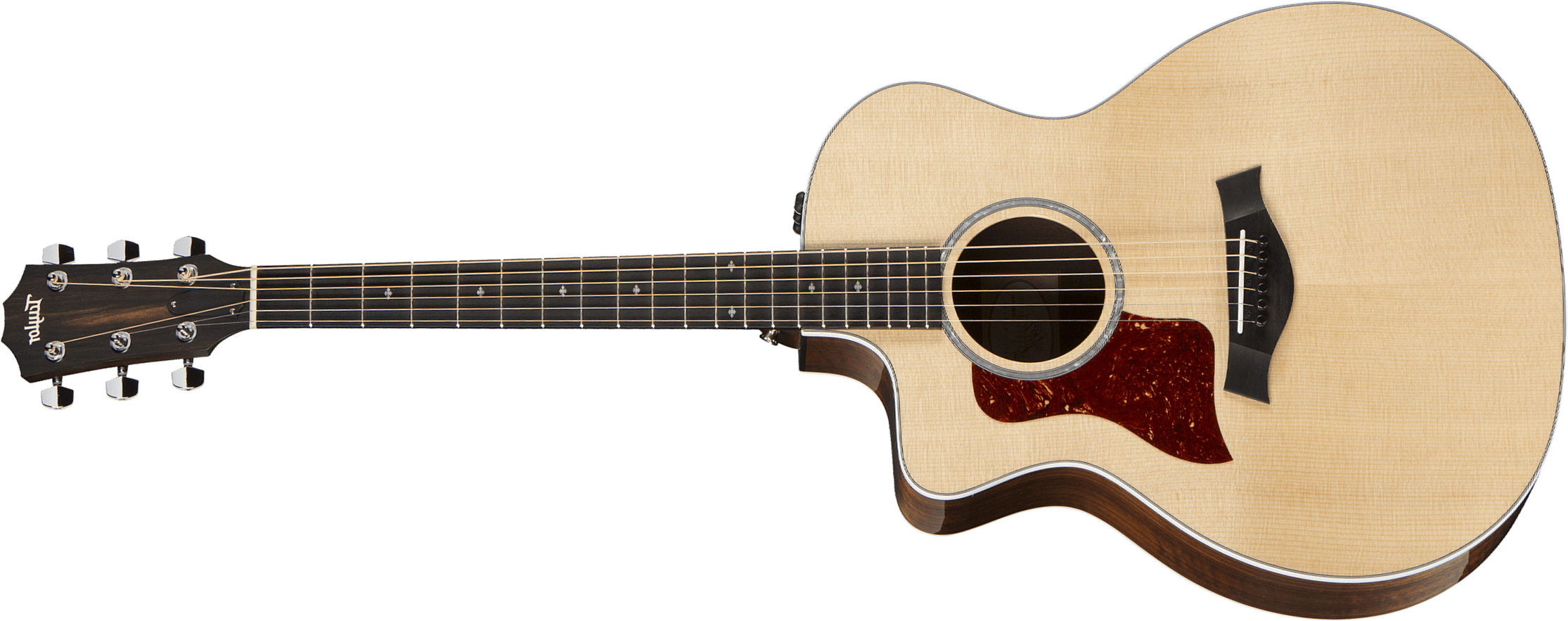 Taylor 214ce-cf Dlx Lh Gaucher Grand Auditorium Cw Epicea Copafera Eb Es2 - Natural - Guitare Electro Acoustique - Main picture