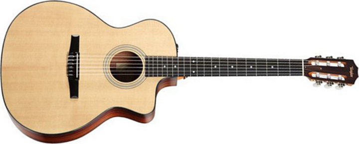 Taylor 214cen Grand Auditorium Natural Gloss - Guitare Classique Format 4/4 - Main picture