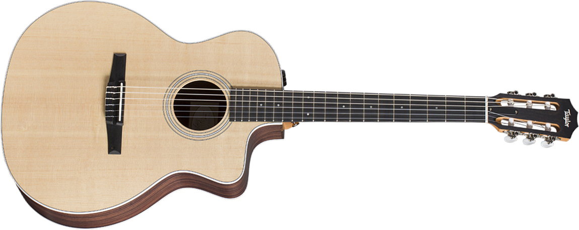 Taylor 214ce-n Grand Auditorium Cw Epicea Palissandre Eb Esn - Natural - Guitare Classique Format 4/4 - Main picture