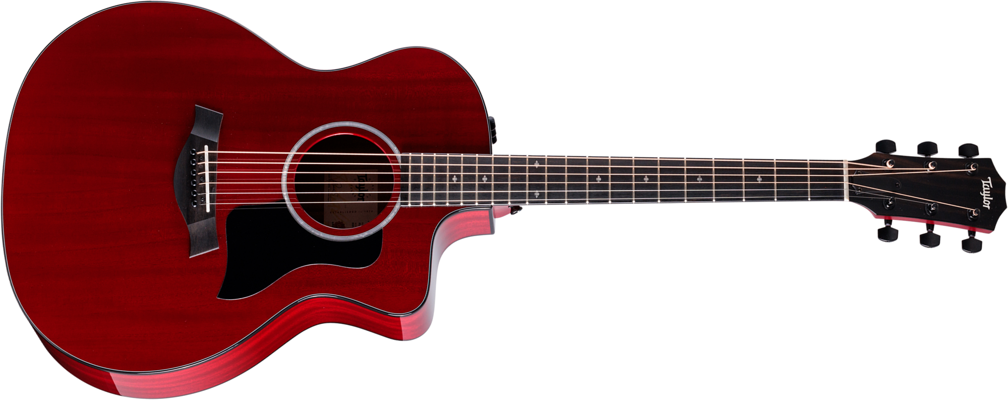 Taylor 224ce Plus Special Edition Grand Auditorium Cw Acajou Sapele Eb Es2 - Trans Red - Guitare Folk - Main picture