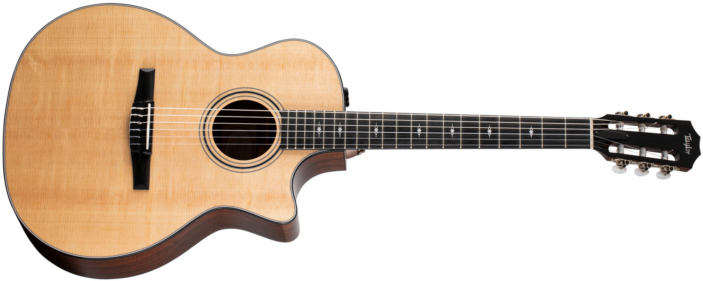 Taylor 314ce-n V-class Grand Auditorium Cw Epicea Sapele Eb Es2 - Natural - Guitare Classique Format 4/4 - Main picture