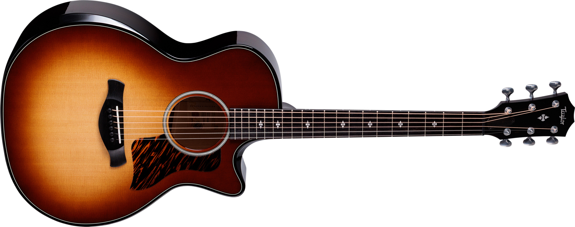 Taylor 514ce Builders Edition Next Gen. Grand Auditorium Cw Epicea Frene Eb Claria - Kona Burst - Guitare Folk - Main picture