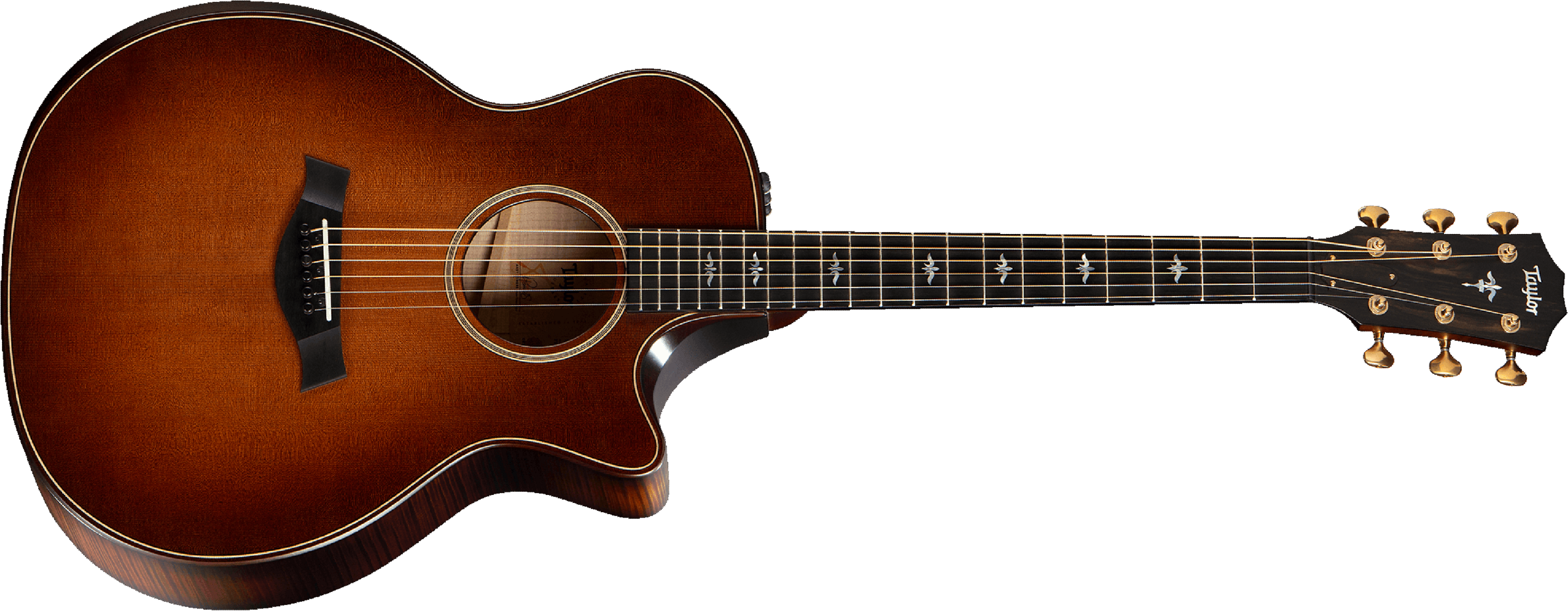 Taylor 614ce Builder's Edition Whb V-class Grand Auditorium Cw Epicea Erable Eb Es2 - Wild Honey Burst - Guitare Electro Acoustique - Main picture