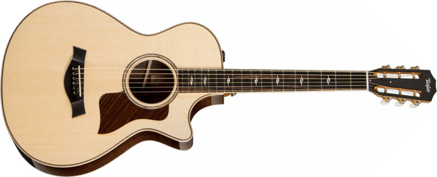 Taylor 812ce 12-fret 2015 Grand Concert Cw Epicea Palissandre Es2 - Natural - Guitare Electro Acoustique - Main picture