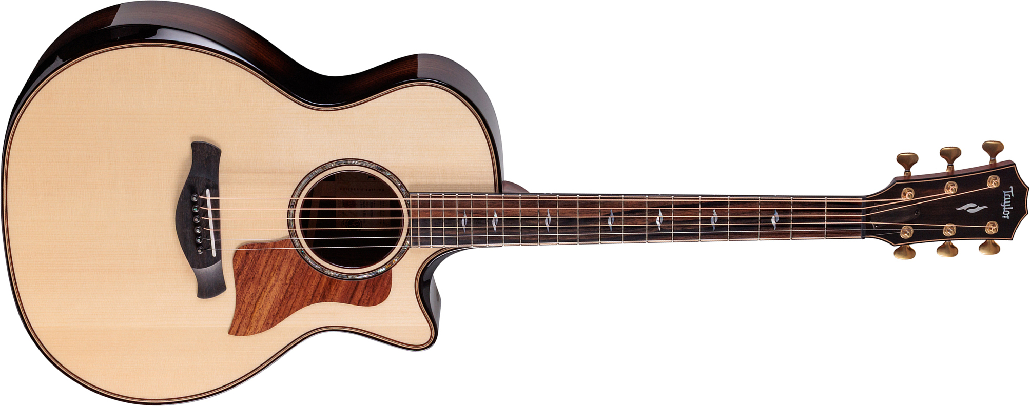 Taylor 814ce Builders Edition Next Gen. Grand Auditorium Cw Tout Epicea Palissandre Eb Claria - Natural - Guitare Folk - Main picture