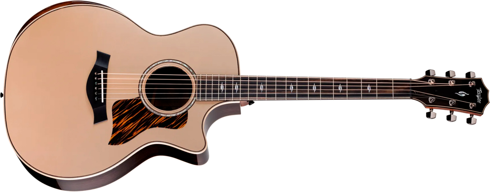 Taylor 814ce Ltd Casablanca Beige Top - Casablanca Beige Metallic - Guitare Folk - Main picture