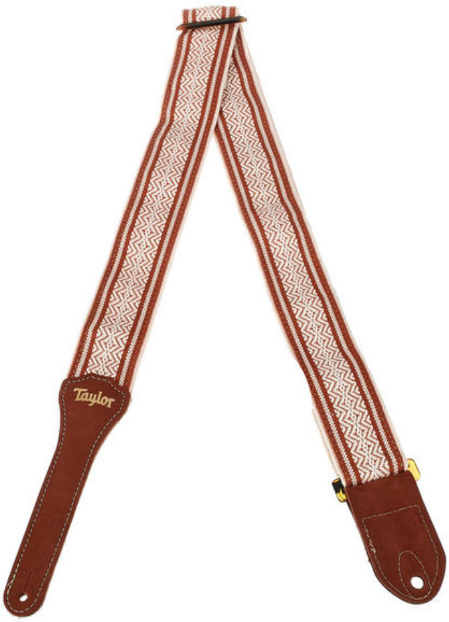Taylor Academy Strap Wht-brn Jacquard Cotton 2 Inches - Sangle Courroie - Main picture