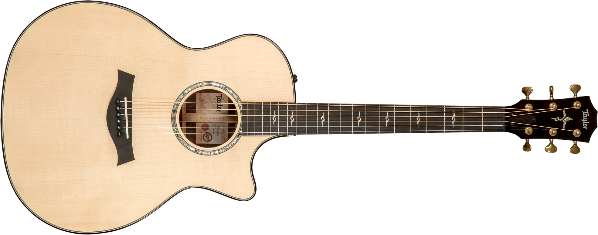 Taylor Custom Shop Ga-e Grand Auditorium Cw Epicea Palissandre Eb Es2 #1211133096 - Natural - Guitare Folk - Main picture