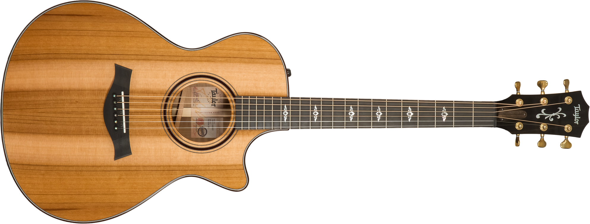 Taylor Custom Shop Gc-e Grand Concert Cw Cedre Myrte Eb Es2 #1211143037 - Natural - Guitare Folk - Main picture