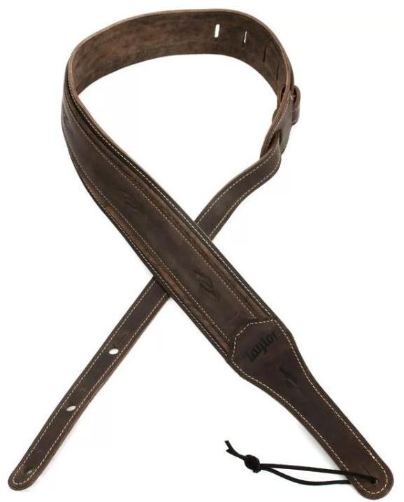Sangle courroie Taylor Element Leather Guitar Strap 2.5 inch - Dark Brown